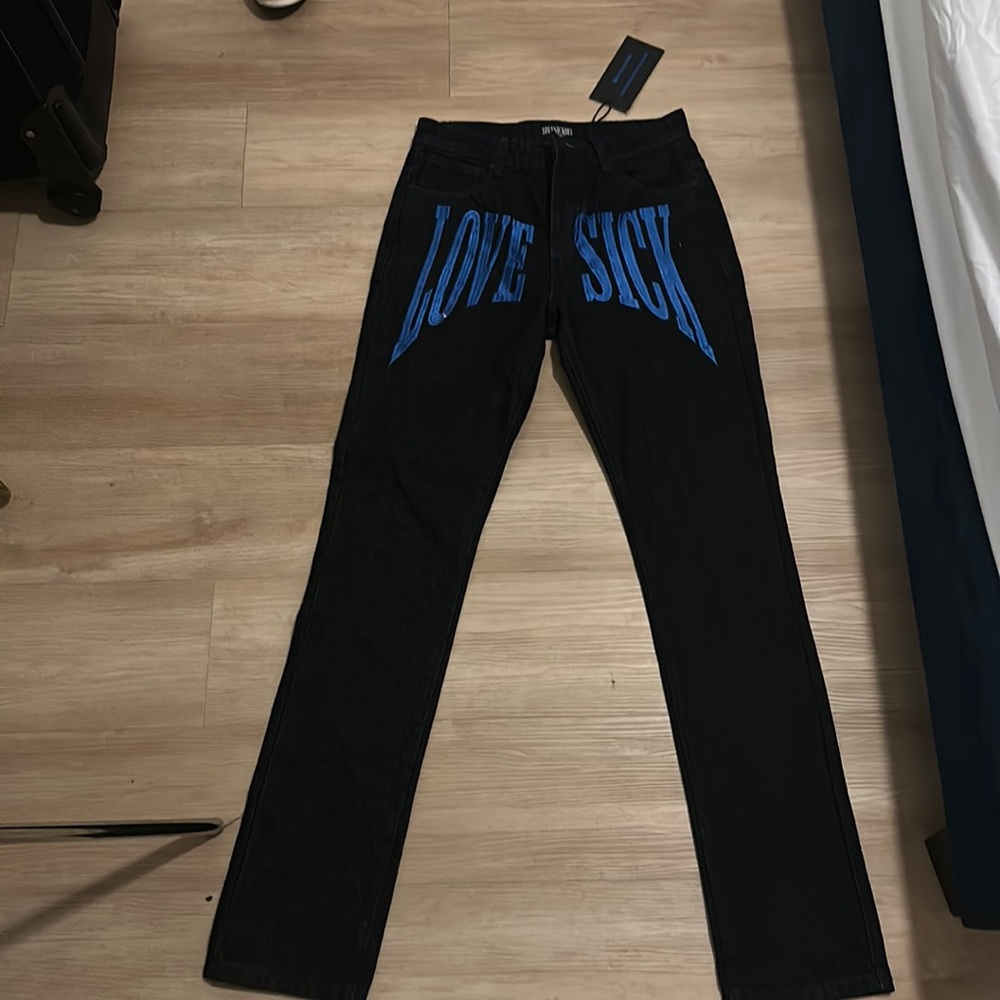Love Sick Stacked Denim Jeans Size 30 Brand NEW!